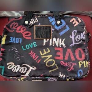 PINK Victoria's Secret Multicolor Laptop Case Bag